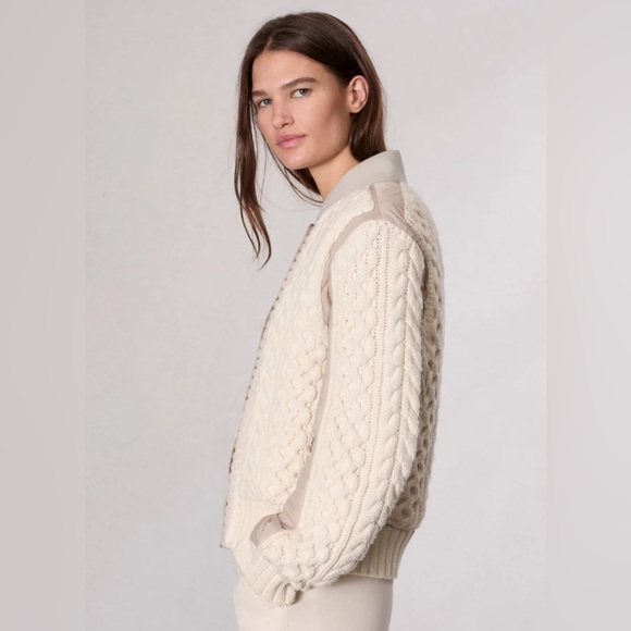 AUTH WOMEN’S RAG & BONE MANSTON BOMBER IN NATURAL - SZ XXS - Picture 3 of 11